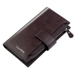 Men's zipper Long Wallet